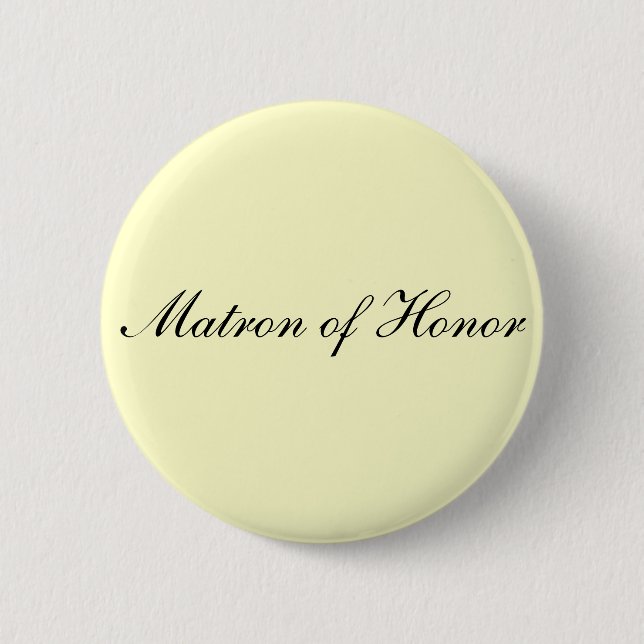 Badge Rond 5 Cm Bouton d'ivoire de dame de honneur (Devant)