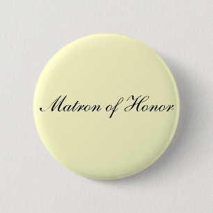 Badge Rond 5 Cm Bouton d'ivoire de dame de honneur