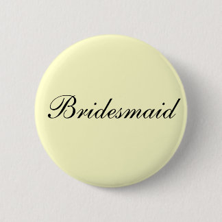 Badge Rond 5 Cm Bouton d'ivoire de demoiselle d'honneur