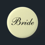 Badge Rond 5 Cm Bouton d'ivoire de jeune mariée<br><div class="desc">Bouton d'ivoire de jeune mariée</div>