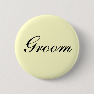 Badge Rond 5 Cm Bouton d'ivoire de marié