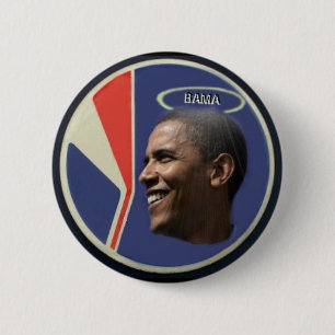 Badge Rond 5 Cm Bouton d'Obama