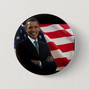 Badge Rond 5 Cm Bouton d'Obama