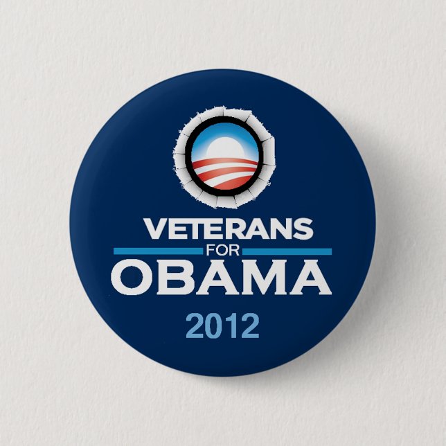 Badge Rond 5 Cm Bouton d'Obama 2012 (Devant)