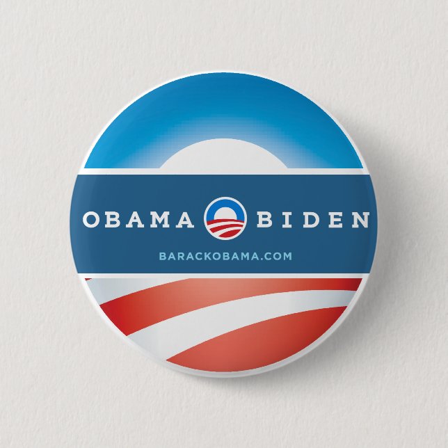 Badge Rond 5 Cm Bouton d'Obama 2012 (Devant)