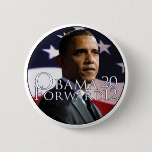 Badge Rond 5 Cm Bouton d'Obama 2012