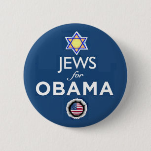 Badge Rond 5 Cm Bouton d'OBAMA de JUIFS