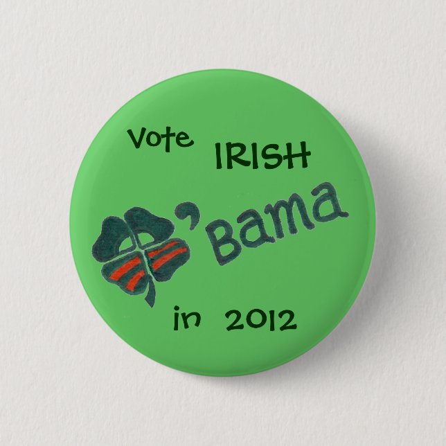 Badge Rond 5 Cm Bouton d'O'bama en 2012 (Devant)