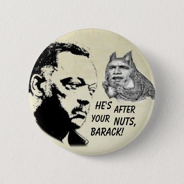 Badge Rond 5 Cm Bouton d'Obama/Jesse Jackson (Devant)