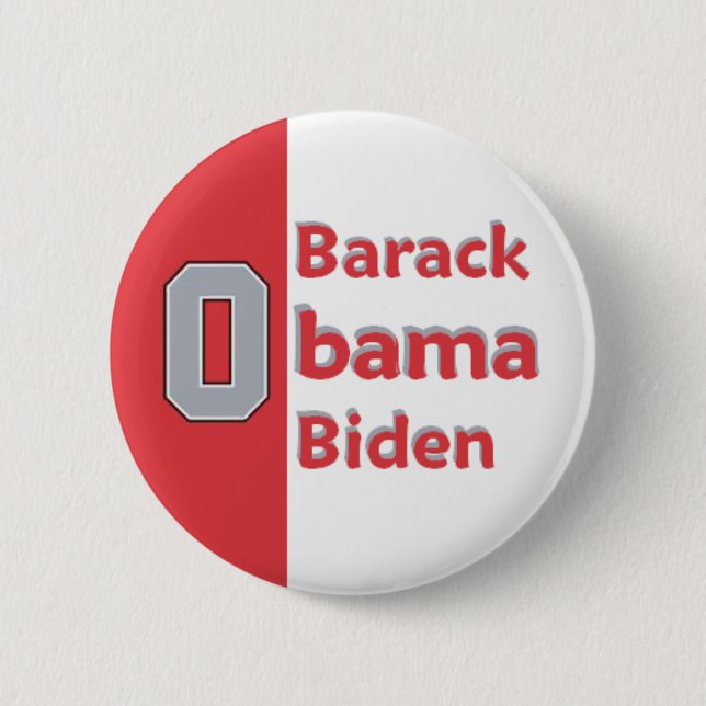 Badge Rond 5 Cm Bouton d'Obama OHIO Biden (Devant)