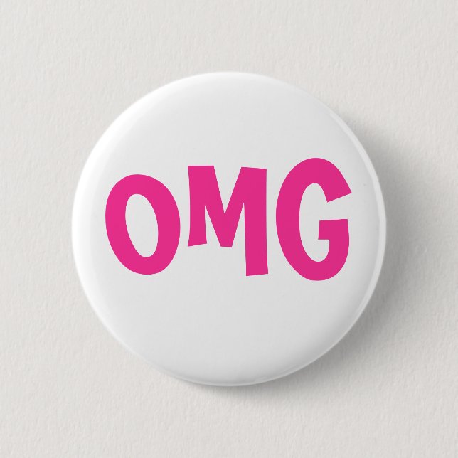 Badge Rond 5 Cm Bouton d'OMG (Devant)