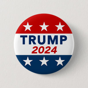 Badge Rond 5 Cm Bouton Donald Trump 2024