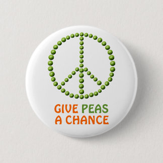 Badge Rond 5 Cm Bouton Donner aux pois une chance