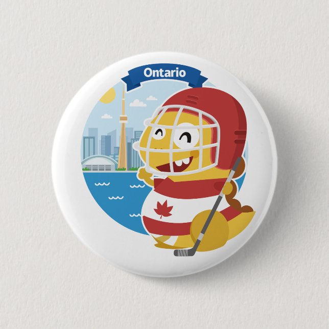 Badge Rond 5 Cm Bouton d'Ontario VIPKID (Devant)