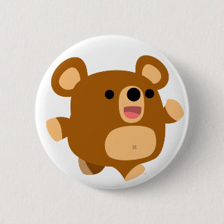 Badge Rond 5 Cm Bouton d'oreille jouant joli dessin