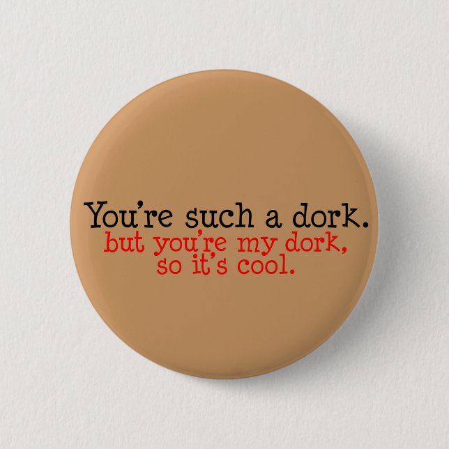 Badge Rond 5 Cm Bouton Dork Lover (Devant)