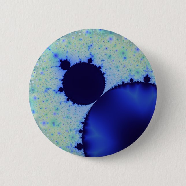 Badge Rond 5 Cm Bouton Dotty Mandelbrot (Devant)