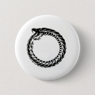 Badge Rond 5 Cm Bouton d'Ouroboros
