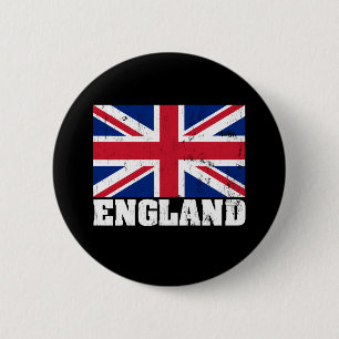 Badge Rond 5 Cm Bouton Drapeau Anglais Union Jack