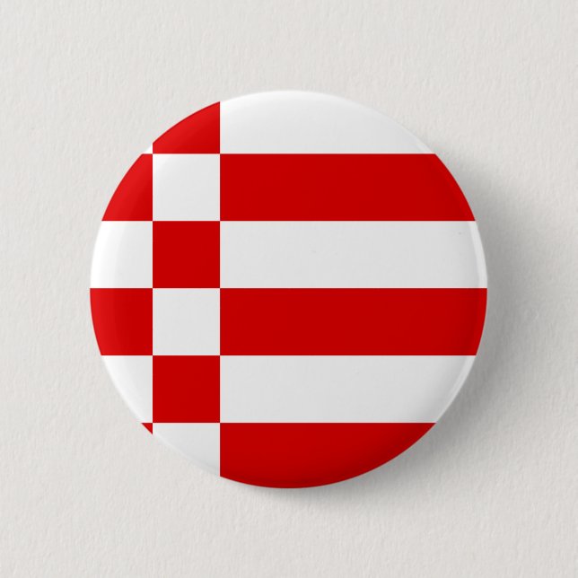 Badge Rond 5 Cm Bouton Drapeau Brême Pinback (Devant)