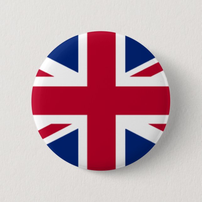 Badge Rond 5 Cm Bouton - drapeau britannique (Devant)