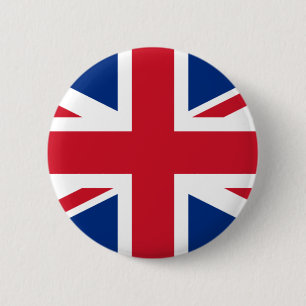 Badge Rond 5 Cm Bouton drapeau britannique