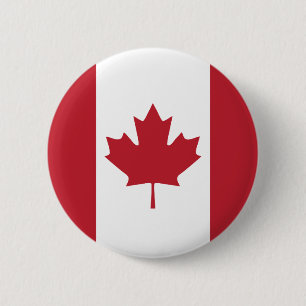 Badge Rond 5 Cm Bouton Drapeau Canada