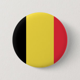 Badge Rond 5 Cm Bouton Drapeau de Belgique