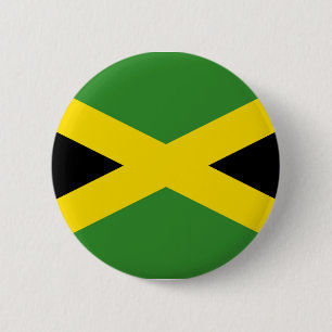 Badge Rond 5 Cm Bouton Drapeau de Jamaïque