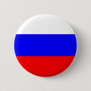 Badge Rond 5 Cm Bouton Drapeau de Russie