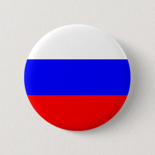 Badge Rond 5 Cm Bouton Drapeau de Russie
