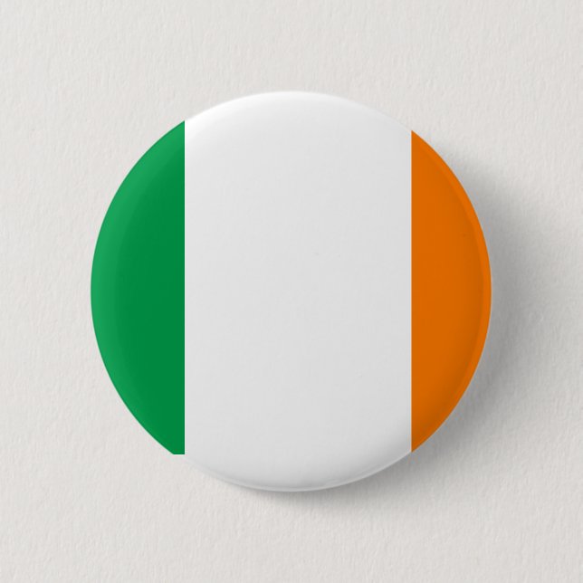 Badge Rond 5 Cm Bouton Drapeau d'Irlande (Devant)