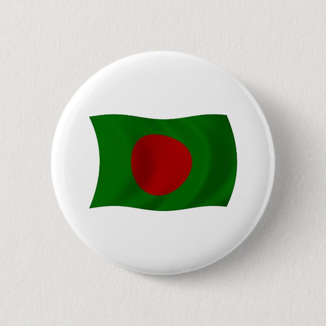 Badge Rond 5 Cm Bouton Drapeau du Bangladesh (Devant)