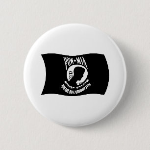 Badge Rond 5 Cm Bouton Drapeau du POW et de la MIA