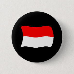 Badge Rond 5 Cm Bouton Drapeau Indonésie