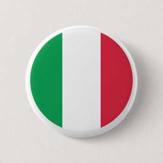 Badge Rond 5 Cm Bouton Drapeau Italien