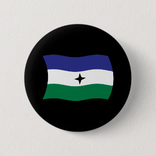 Badge Rond 5 Cm Bouton Drapeau Nationaliste Bubi