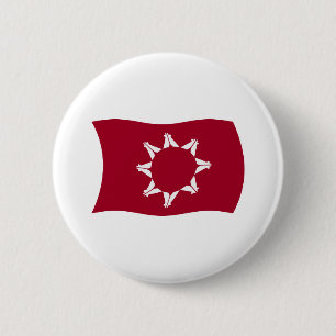 Badge Rond 5 Cm Bouton Drapeau Oglala Lakota