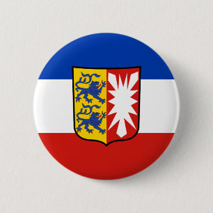 Badge Rond 5 Cm Bouton Drapeau Schleswig-Holstein Pinback
