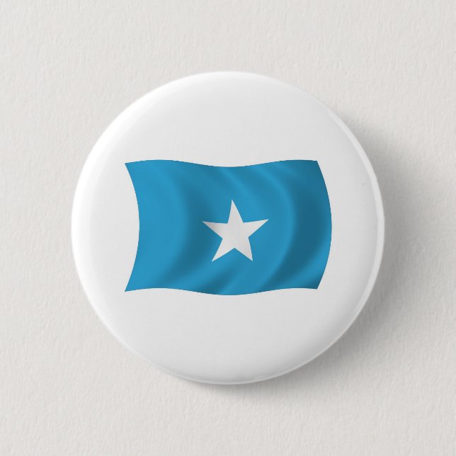 Badge Rond 5 Cm Bouton Drapeau Somalie (Devant)