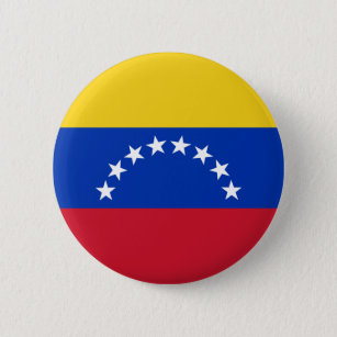 Badge Rond 5 Cm Bouton Drapeau Venezuela