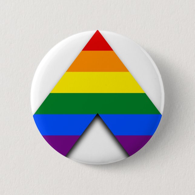 Badge Rond 5 Cm Bouton droit LGBT (Devant)