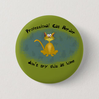 Badge Rond 5 Cm Bouton drôle de berger de chat