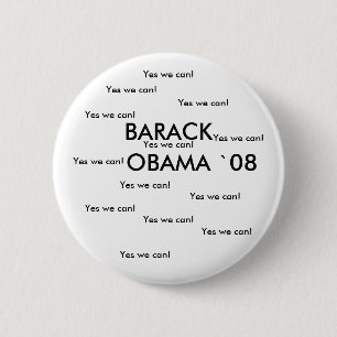 Badge Rond 5 Cm Bouton du ` 08 de BARACK OBAMA