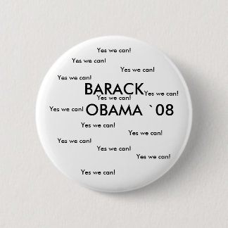 Badge Rond 5 Cm Bouton du ` 08 de BARACK OBAMA