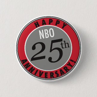 Badge Rond 5 Cm Bouton du 25e anniversaire de la NBO