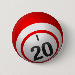 Badge Rond 5 Cm Bouton du bingo-test I 20