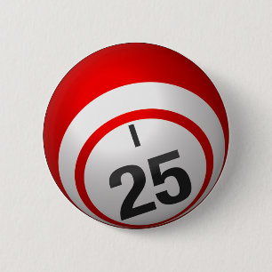 Badge Rond 5 Cm Bouton du bingo-test I 25