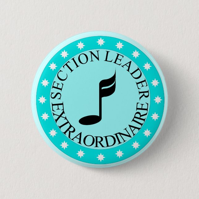 Badge Rond 5 Cm Bouton du Chef de section de fanfare (Devant)