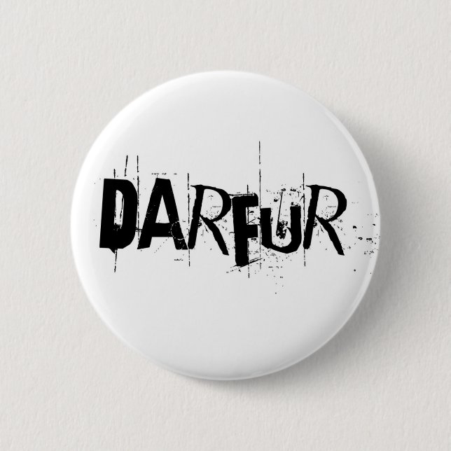 Badge Rond 5 Cm Bouton du Darfour (Devant)